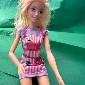 Barbie Doll with Pink and Purple Dress